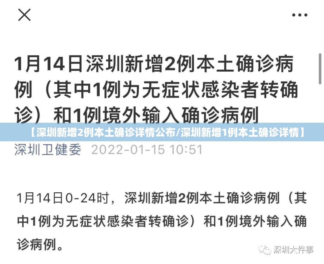 【深圳新增2例本土确诊详情公布/深圳新增1例本土确诊详情】 【深圳新增2例本土确诊详情公布/深圳新增1例本土确诊详情】