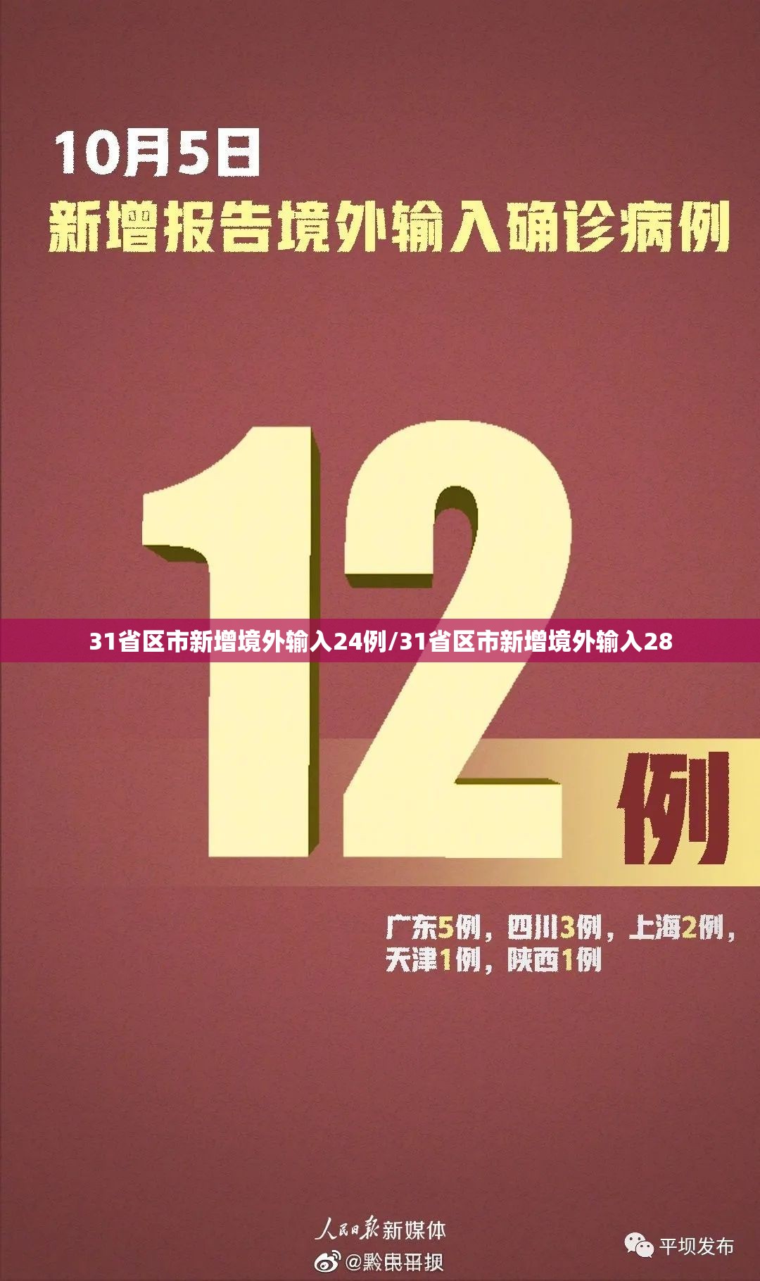 31省区市新增境外输入24例/31省区市新增境外输入28
