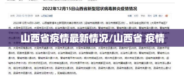 山西省疫情最新情况/山西省 疫情