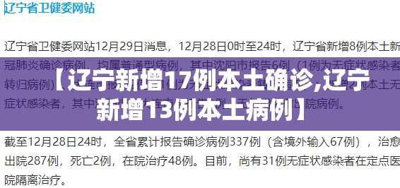 【辽宁新增17例本土确诊,辽宁新增13例本土病例】 【辽宁新增17例本土确诊,辽宁新增13例本土病例】