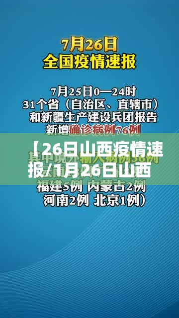 【26日山西疫情速报/1月26日山西疫情最新消息】 【26日山西疫情速报/1月26日山西疫情最新消息】