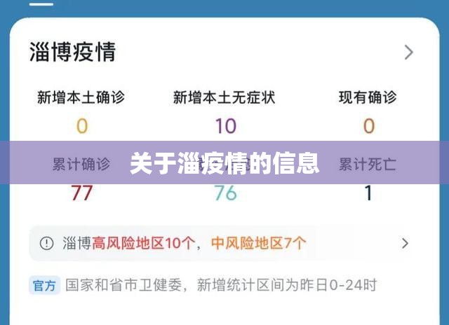 关于淄疫情的信息 关于淄疫情的信息