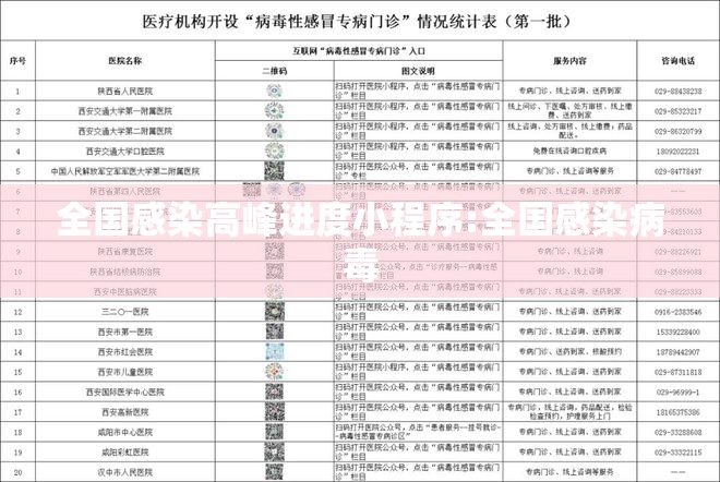 全国感染高峰进度小程序:全国感染病毒