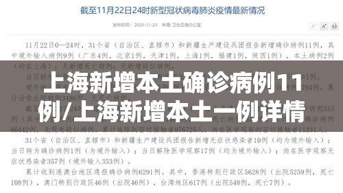 上海新增本土确诊病例11例/上海新增本土一例详情 上海新增本土确诊病例11例/上海新增本土一例详情