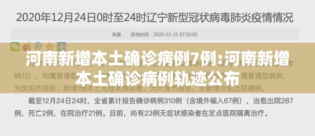 河南新增本土确诊病例7例:河南新增本土确诊病例轨迹公布 河南新增本土确诊病例7例:河南新增本土确诊病例轨迹公布