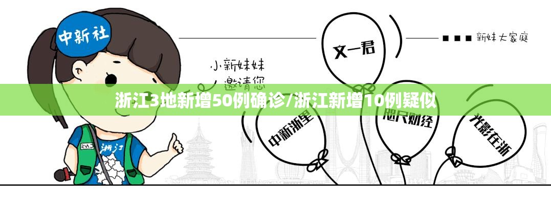 浙江3地新增50例确诊/浙江新增10例疑似