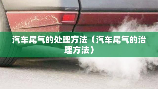 汽车尾气的处理方法（汽车尾气的治理方法）