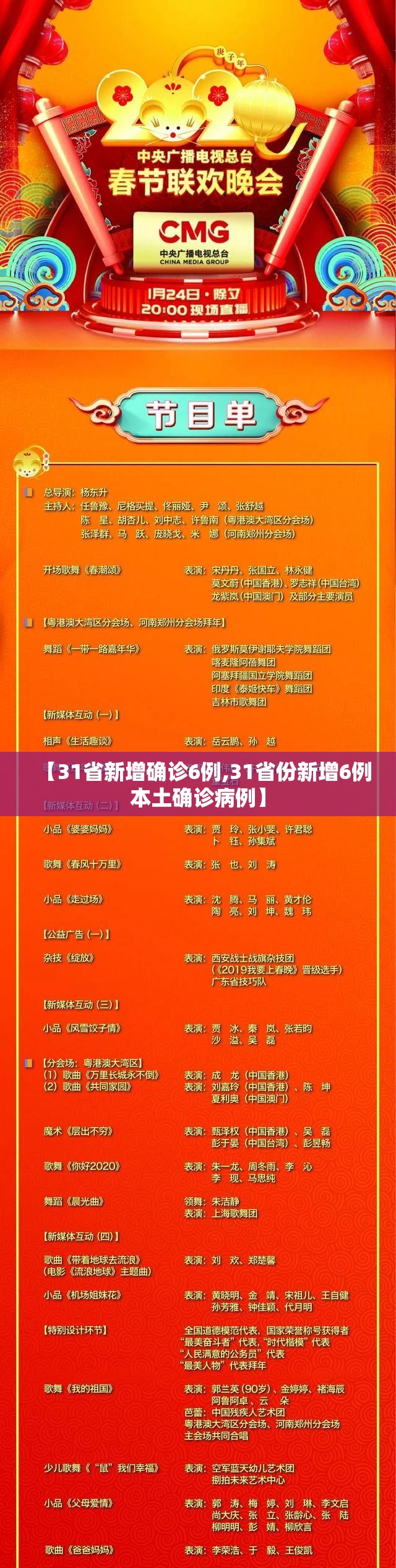 【31省新增确诊6例,31省份新增6例本土确诊病例】 【31省新增确诊6例,31省份新增6例本土确诊病例】