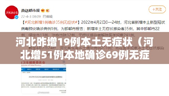 河北昨增19例本土无症状(河北增51例本地确诊69例无症状) 河北昨增19例本土无症状(河北增51例本地确诊69例无症状)