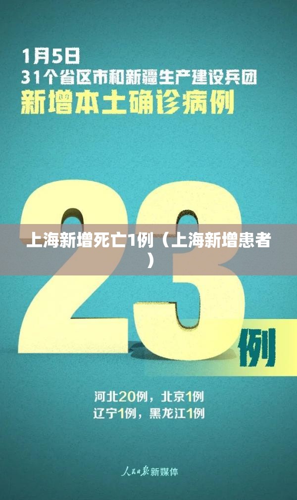 上海新增死亡1例（上海新增患者）