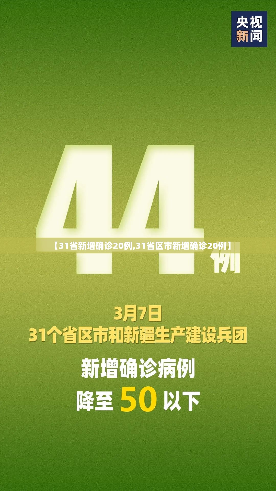 【31省新增确诊20例,31省区市新增确诊20例】 【31省新增确诊20例,31省区市新增确诊20例】