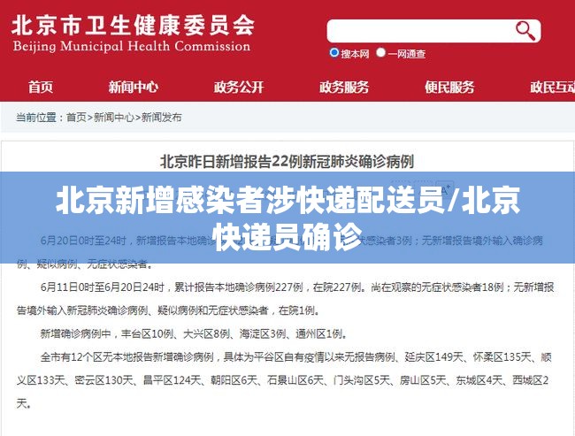 北京新增感染者涉快递配送员/北京快递员确诊
