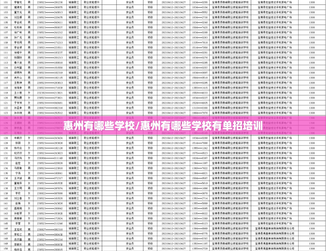 惠州有哪些学校/惠州有哪些学校有单招培训 惠州有哪些学校/惠州有哪些学校有单招培训