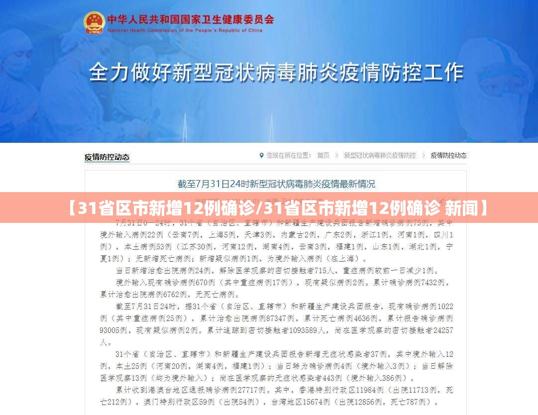 【31省区市新增12例确诊/31省区市新增12例确诊 新闻】