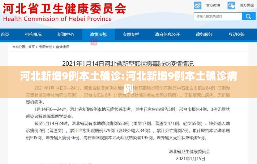 河北新增9例本土确诊:河北新增9例本土确诊病例 河北新增9例本土确诊:河北新增9例本土确诊病例