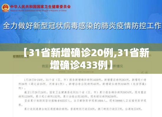 【31省新增确诊20例,31省新增确诊433例】 【31省新增确诊20例,31省新增确诊433例】