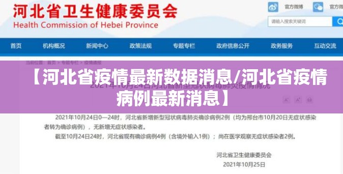 【河北省疫情最新数据消息/河北省疫情病例最新消息】