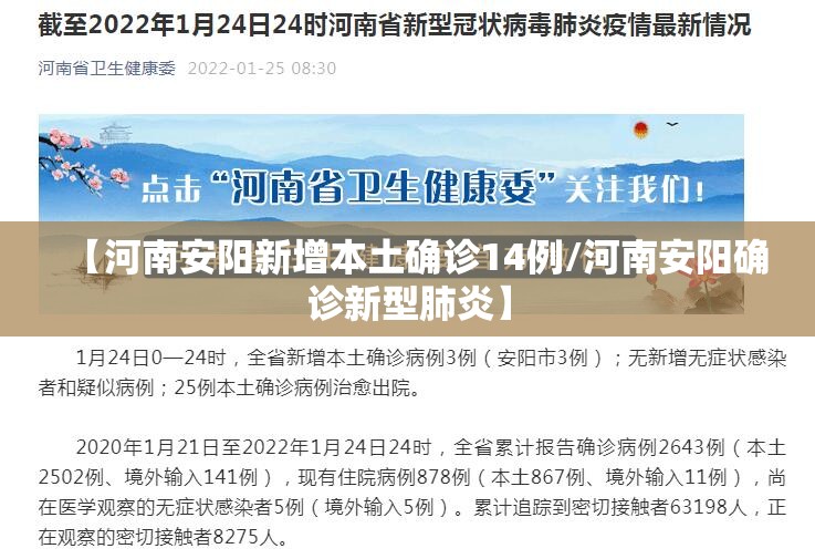 【河南安阳新增本土确诊14例/河南安阳确诊新型肺炎】 【河南安阳新增本土确诊14例/河南安阳确诊新型肺炎】