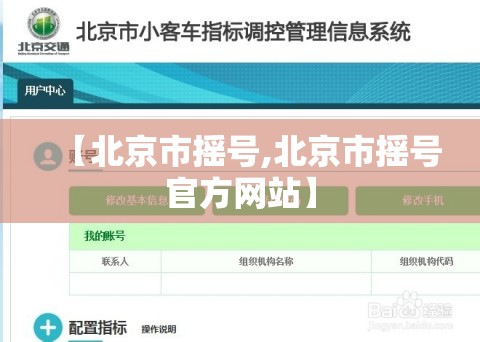 【北京市摇号,北京市摇号官方网站】