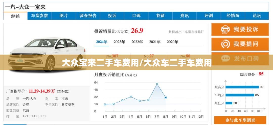 大众宝来二手车费用/大众车二手车费用 大众宝来二手车费用/大众车二手车费用