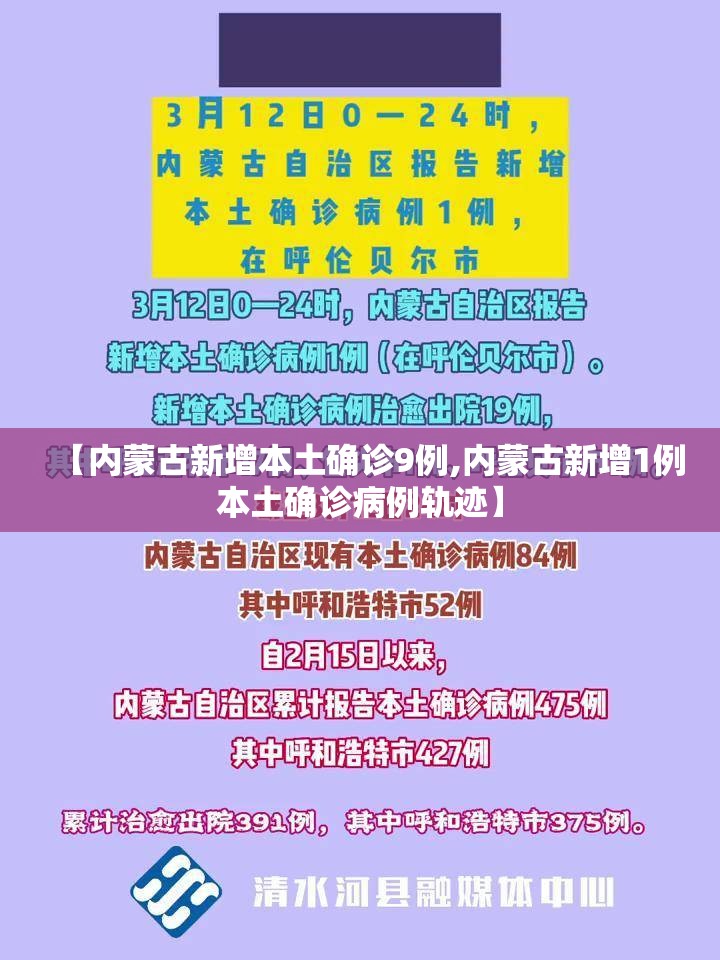 【内蒙古新增本土确诊9例,内蒙古新增1例本土确诊病例轨迹】 【内蒙古新增本土确诊9例,内蒙古新增1例本土确诊病例轨迹】
