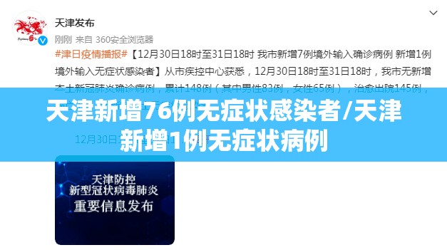 天津新增76例无症状感染者/天津新增1例无症状病例 天津新增76例无症状感染者/天津新增1例无症状病例