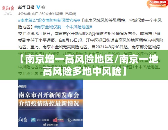 【南京增一高风险地区/南京一地高风险多地中风险】 【南京增一高风险地区/南京一地高风险多地中风险】