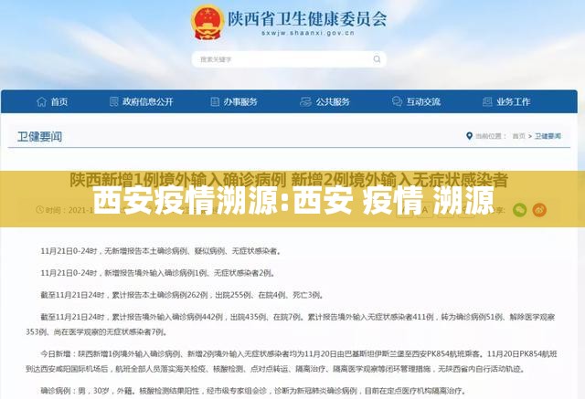 西安疫情溯源:西安 疫情 溯源 西安疫情溯源:西安 疫情 溯源