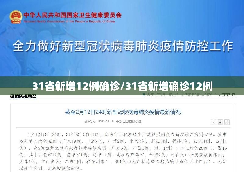 31省新增12例确诊/31省新增确诊12例 31省新增12例确诊/31省新增确诊12例