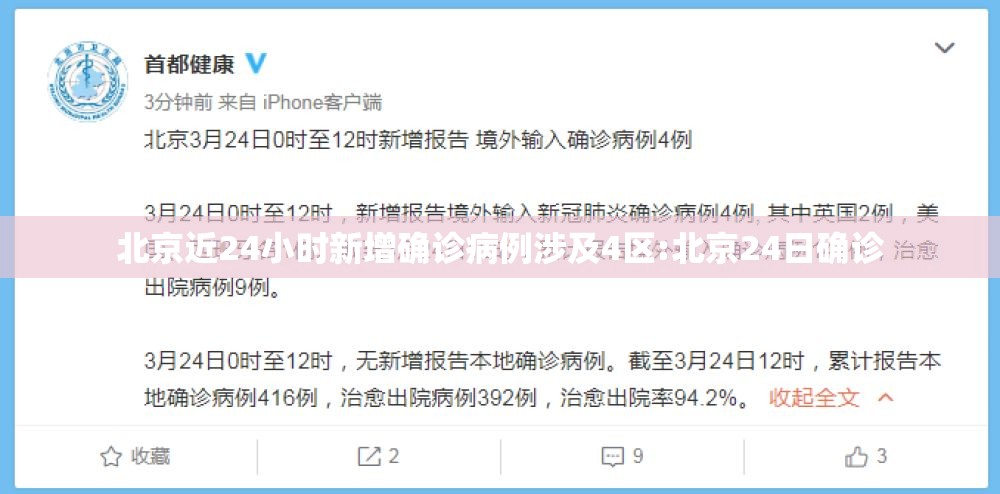北京近24小时新增确诊病例涉及4区:北京24日确诊 北京近24小时新增确诊病例涉及4区:北京24日确诊