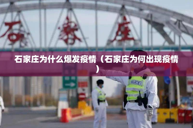 石家庄为什么爆发疫情(石家庄为何出现疫情) 石家庄为什么爆发疫情(石家庄为何出现疫情)
