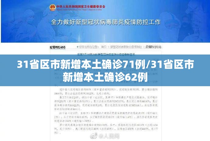 31省区市新增本土确诊71例/31省区市新增本土确诊62例 31省区市新增本土确诊71例/31省区市新增本土确诊62例
