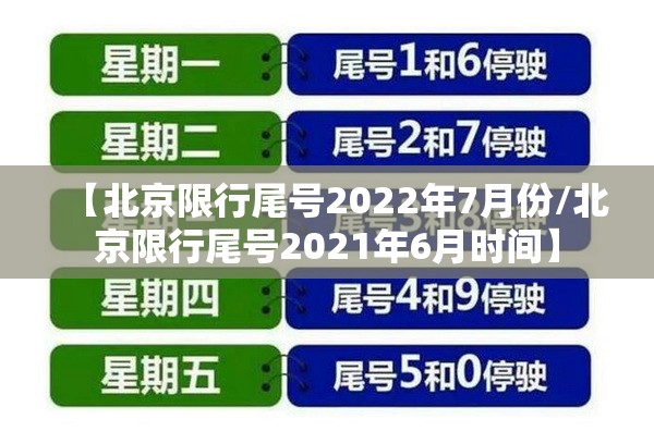【北京限行尾号2022年7月份/北京限行尾号2021年6月时间】
