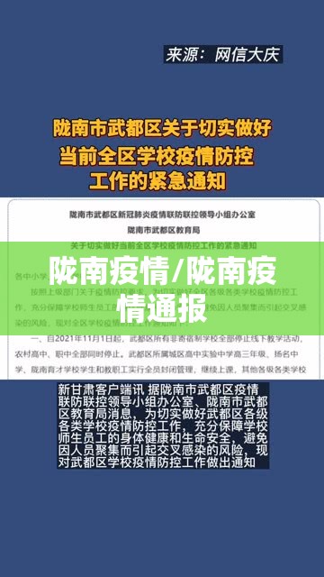 陇南疫情/陇南疫情通报