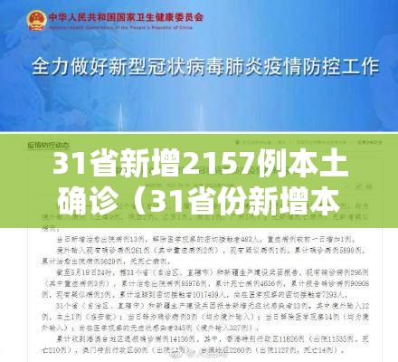 31省新增2157例本土确诊(31省份新增本土确诊1) 31省新增2157例本土确诊(31省份新增本土确诊1)
