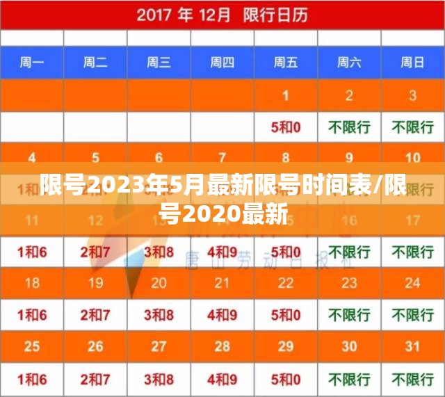 限号2023年5月最新限号时间表/限号2020最新 限号2023年5月最新限号时间表/限号2020最新