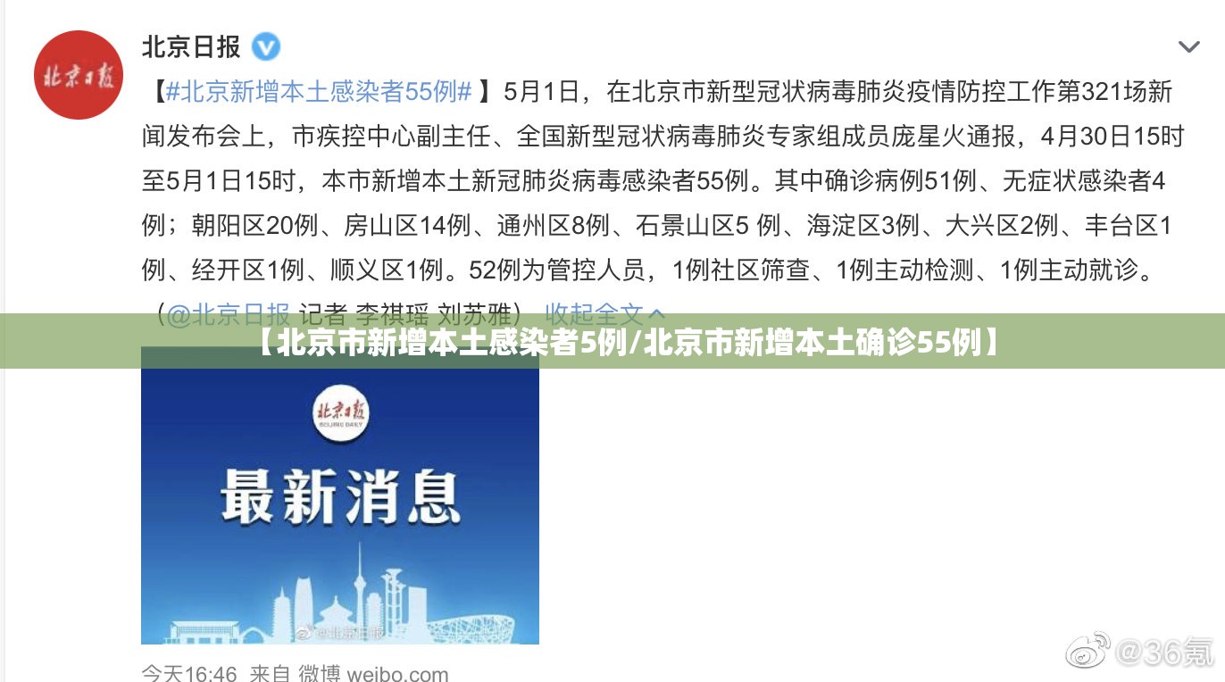 【北京市新增本土感染者5例/北京市新增本土确诊55例】 【北京市新增本土感染者5例/北京市新增本土确诊55例】