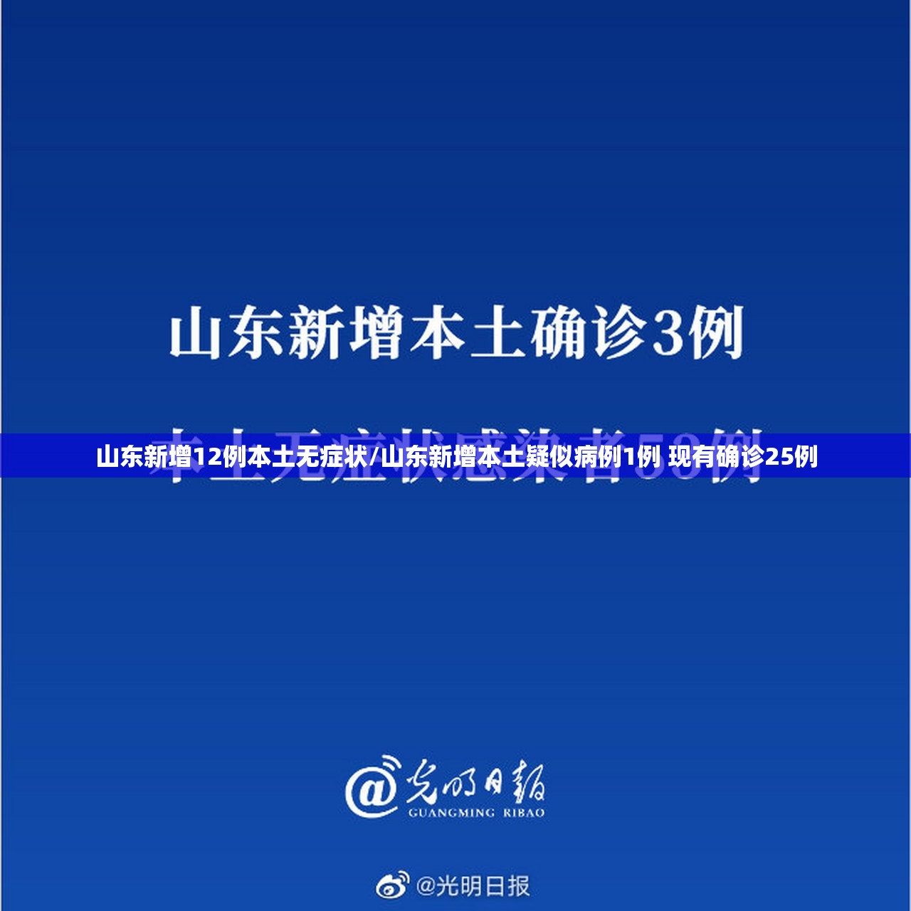 山东新增12例本土无症状/山东新增本土疑似病例1例 现有确诊25例 山东新增12例本土无症状/山东新增本土疑似病例1例 现有确诊25例