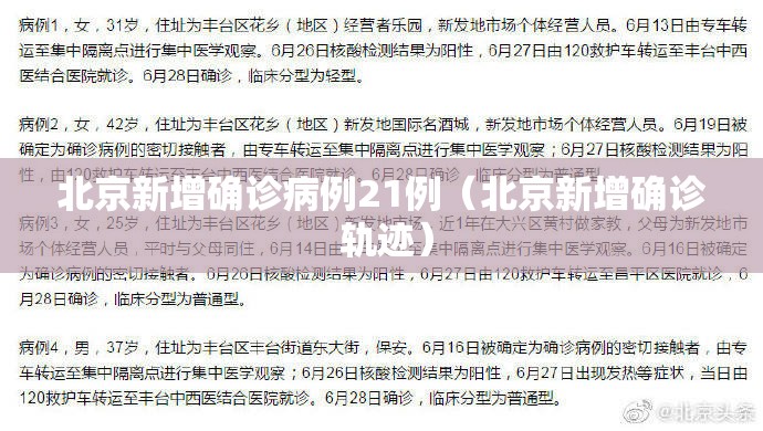 北京新增确诊病例21例(北京新增确诊 轨迹) 北京新增确诊病例21例(北京新增确诊 轨迹)