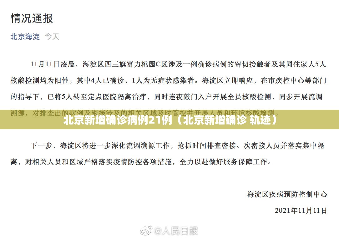 北京新增确诊病例21例(北京新增确诊 轨迹) 北京新增确诊病例21例(北京新增确诊 轨迹)