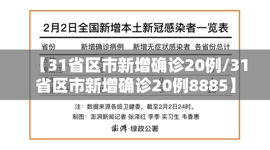 【31省区市新增确诊20例/31省区市新增确诊20例8885】