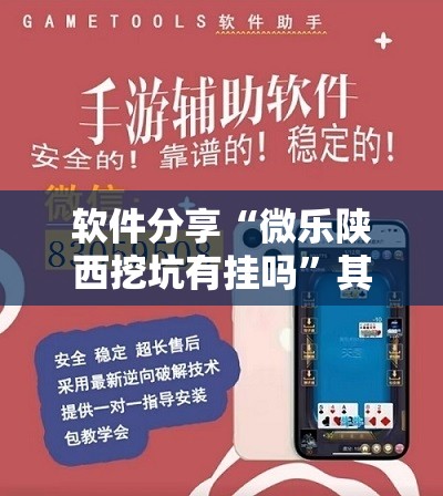 软件分享“微乐陕西挖坑有挂吗”其实确实有挂