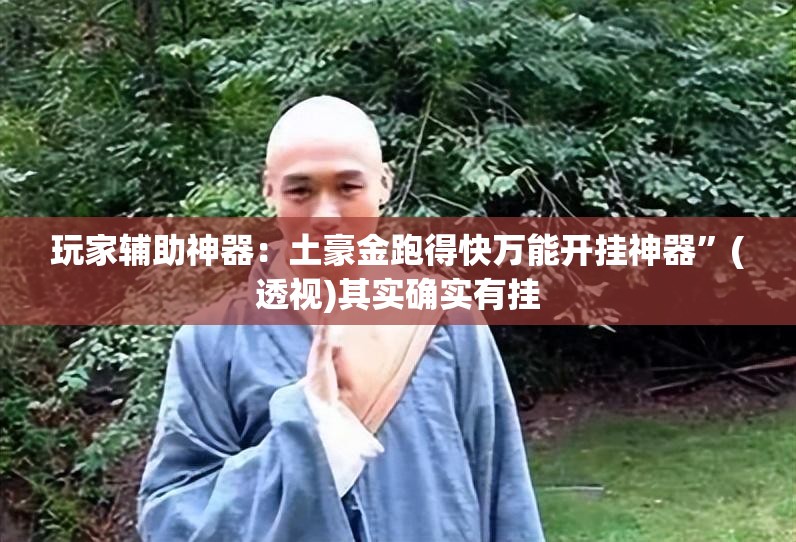玩家辅助神器：土豪金跑得快万能开挂神器	”(透视)其实确实有挂