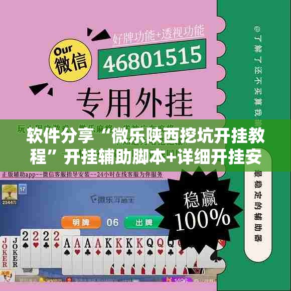 软件分享“微乐陕西挖坑开挂教程”开挂辅助脚本+详细开挂安装教程