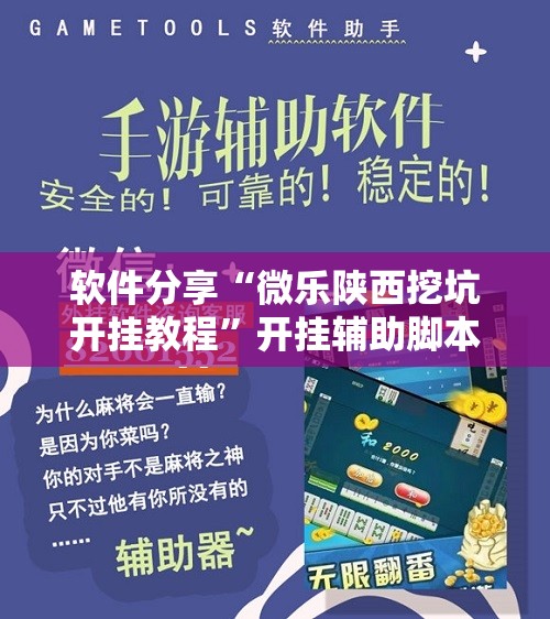 软件分享“微乐陕西挖坑开挂教程”开挂辅助脚本+详细开挂安装教程