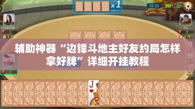 辅助神器“边锋斗地主好友约局怎样拿好牌”详细开挂教程