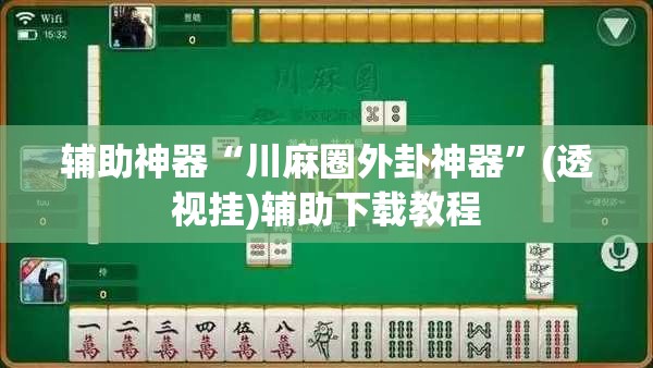 辅助神器“川麻圈外卦神器”(透视挂)辅助下载教程