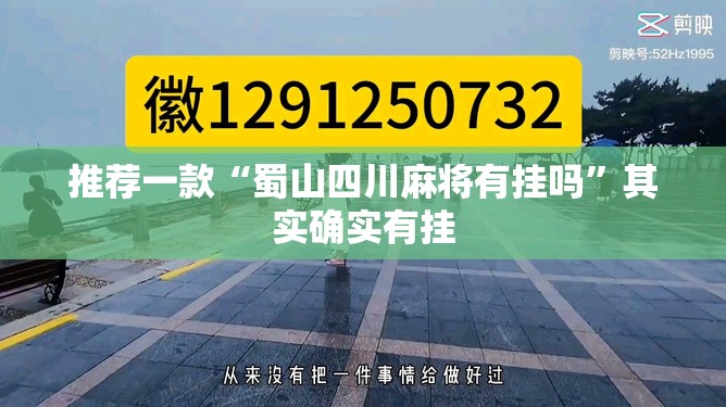 推荐一款“蜀山四川麻将有挂吗”其实确实有挂