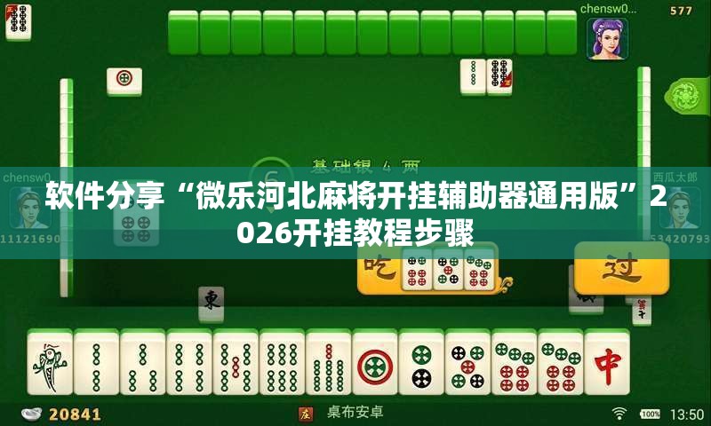 软件分享“微乐河北麻将开挂辅助器通用版”2026开挂教程步骤