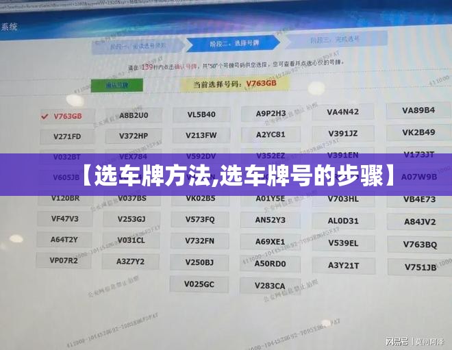 【选车牌方法,选车牌号的步骤】